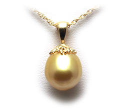 Golden South Sea Pearl Pendant