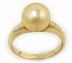 Golden South Sea Pearl Rings