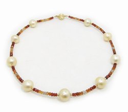 South Sea Pearl Bracelet with sapphires