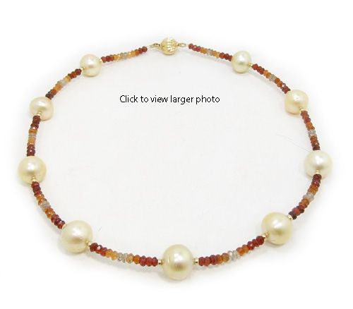 Solitaire Golden South Sea Pearl Necklace