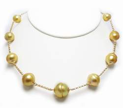 Golden South Sea Pearl Necklace