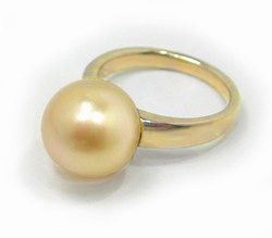 Golden South Sea Pearl Rings