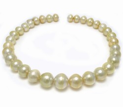 16mm Golden South Sea Pearl Necklace