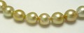 Circle Golden South Sea Pearl Necklace