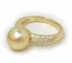 Golden South Sea Pearl Rings