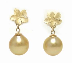 Golden South Sea Pearl Earrings