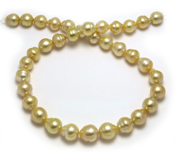 Gold Pearl Necklace