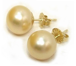 Golden South Sea Pearl Earrings