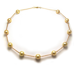 Golden South Sea Pearl Necklace