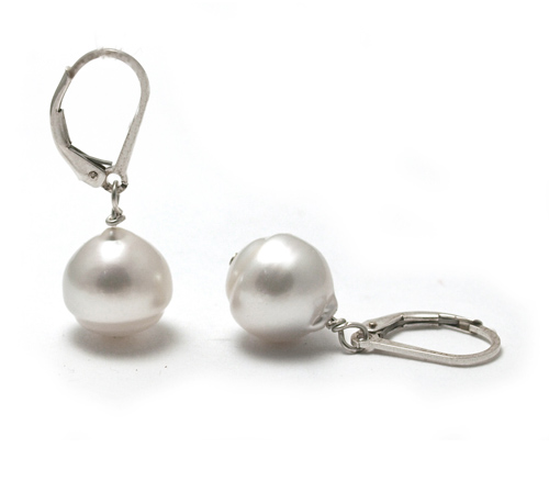 Lever back South Sea Pearl Earrings