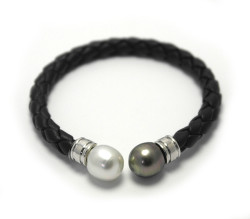 Contrast South Sea Pearl Cuff Bracelet