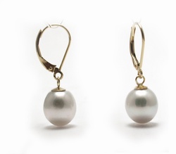 White South Sea Pearl Earrings