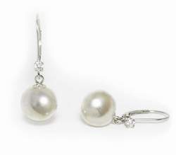 White South Sea Pearl Earrings