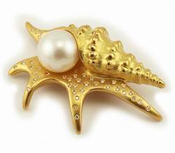 South Sea Pearl Brooch