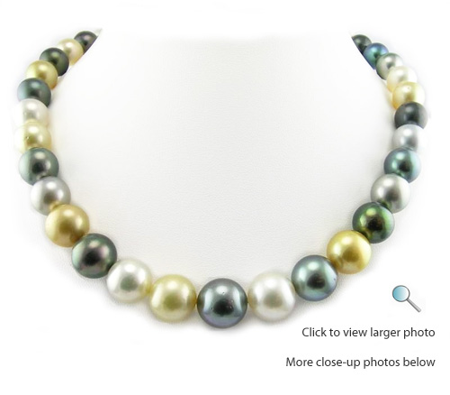 Pelosi Style Tahitian and South Sea Pearl Necklace