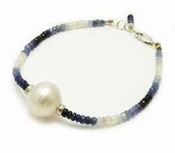 South Sea Pearl Bracelet with sapphires