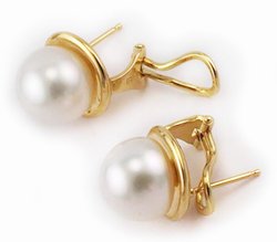 White South Sea Pearl Earrings