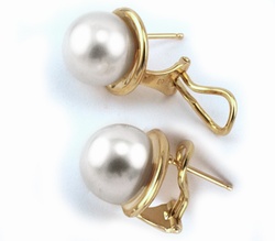 White South Sea Pearl Earrings