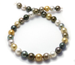 Multicolor South Sea and Tahitian Pearl Necklace