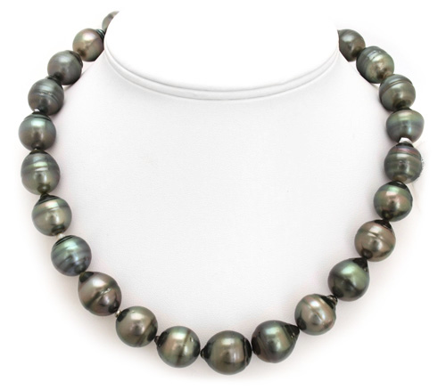 Dark Tahitian Pearl Necklace