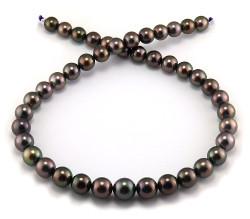 Aubergine Tahitian Pearl Necklace