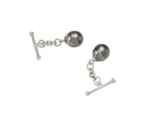 Baroque Tahitian Pearl cuff links