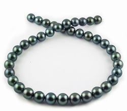 Blue-green Tahitian Pearl Necklace