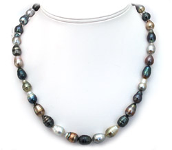 Multi Color Tahitian Pearl Necklace