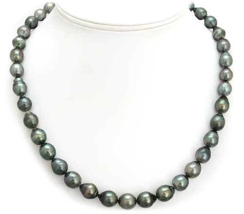 Dark Tahitian Pearl Necklace