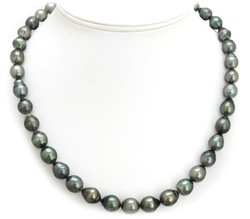 Dark Tahitian Pearl Necklace