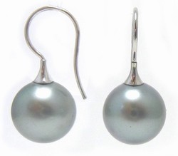 12mm Tahitian Pearl Earwires Earrings