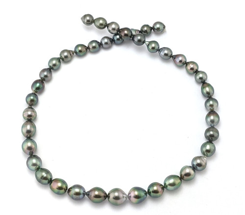 Green Peacock Tahitian Pearl Necklace