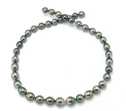 Green Peacock Tahitian Pearl Necklace