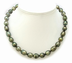 green Tahitian Pearl Necklace