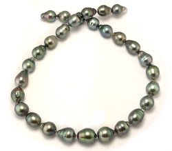 green Tahitian Pearl Necklace