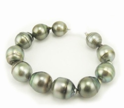Silver Tahitian Pearl Bracelet
