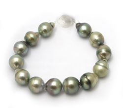 Silver Tahitian Pearl Bracelet