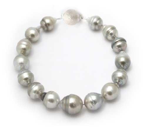 Silver Gray Tahitian pearl bracelet