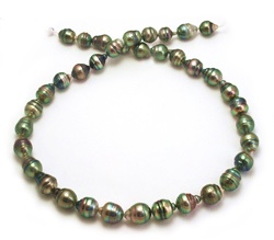 Light Peacock Tahitian Pearl Necklace