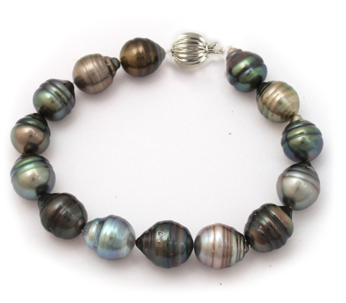 Multi Color Tahitian Pearl Bracelet