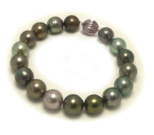 Multi Color Tahitian Pearl Bracelet