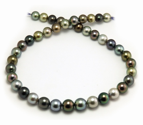 Multi Color Tahitian Pearl Necklace