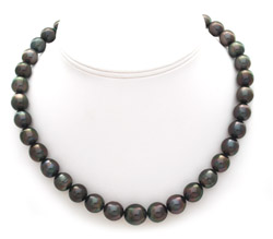 Oval Tahitian Pearl Necklace