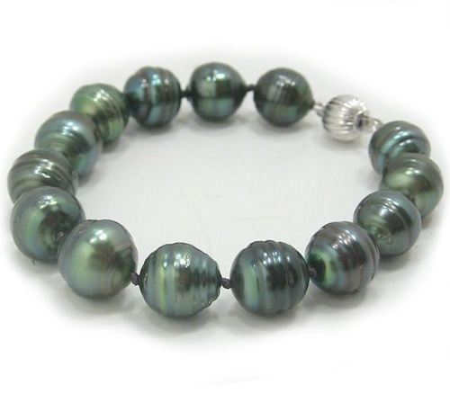 Peacock Tahitian Pearl Bracelet