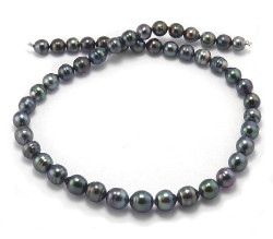 Peacock Green Tahitian Pearl Necklace