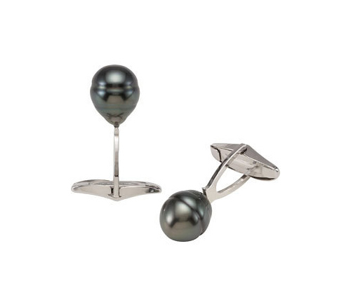 Baroque Tahitian Pearl cuff links