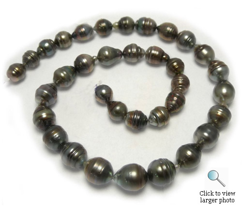 Tahitian Pearl Necklace withh Burgundy overtones