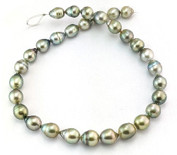 Pistachio Tahitian Pearl Necklace