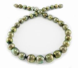 Pistachio Tahitian Pearl Necklace
