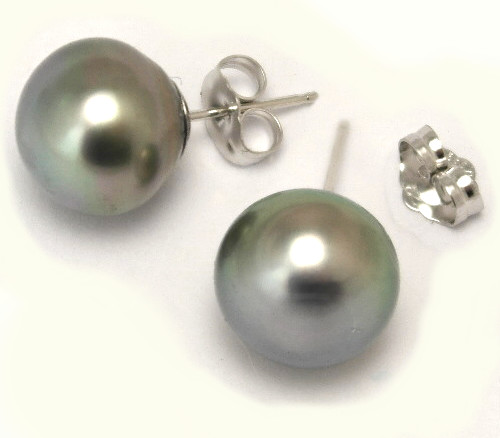 Tahitian Pearl Post Earrings